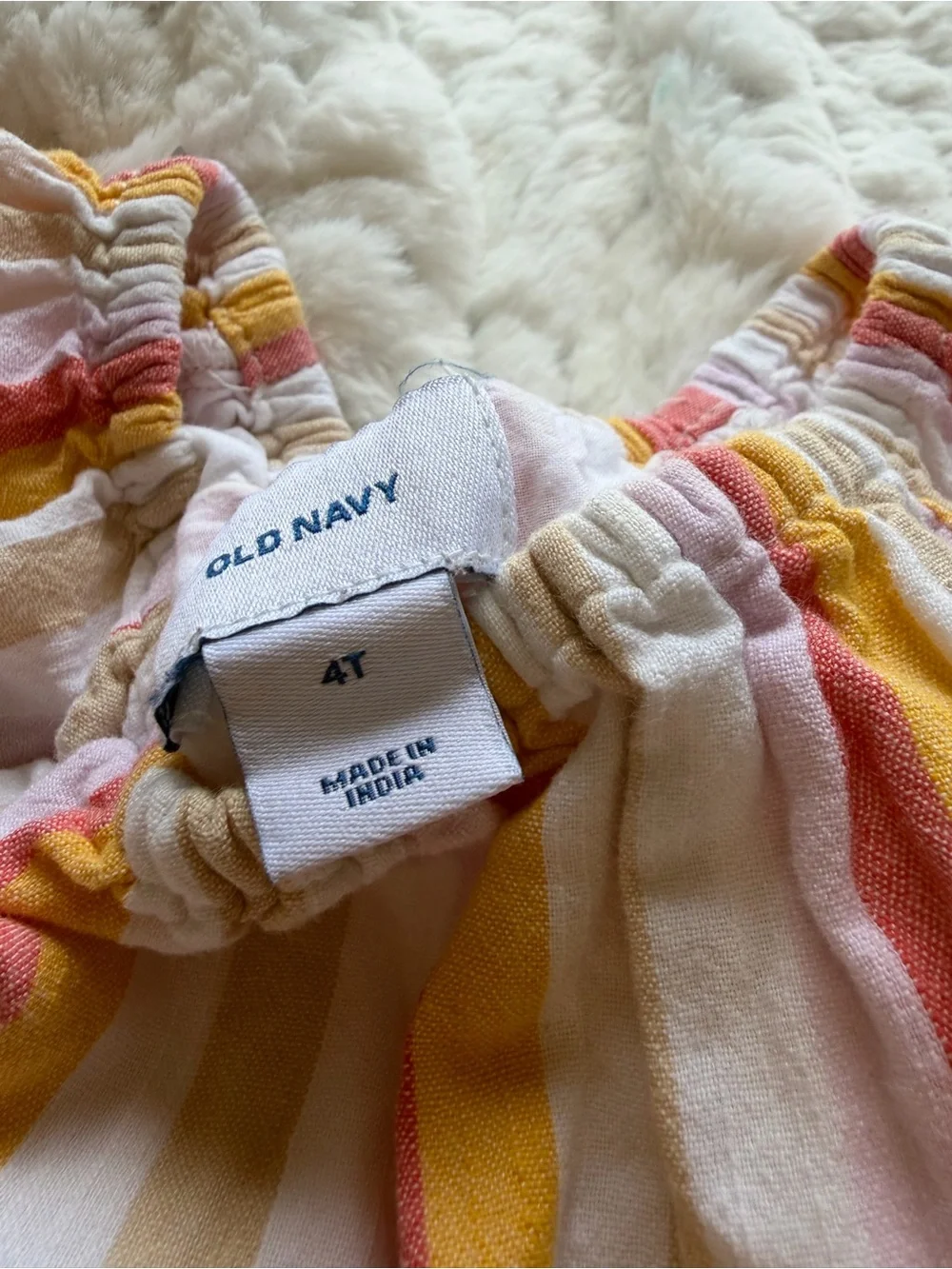 🍊 Old Navy Girls Striped Fit & Flare Dress